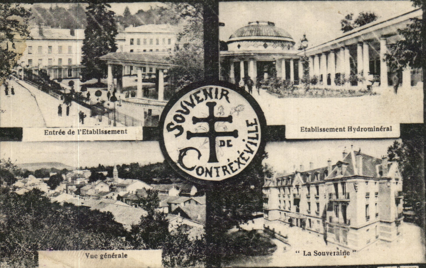 CPA Souvenir Contrexeville Entree de l'Etalissement