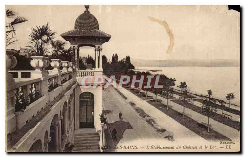 Cannes-les-Bains — L'Établissement du Châtelet et le Lac — Selecta LL