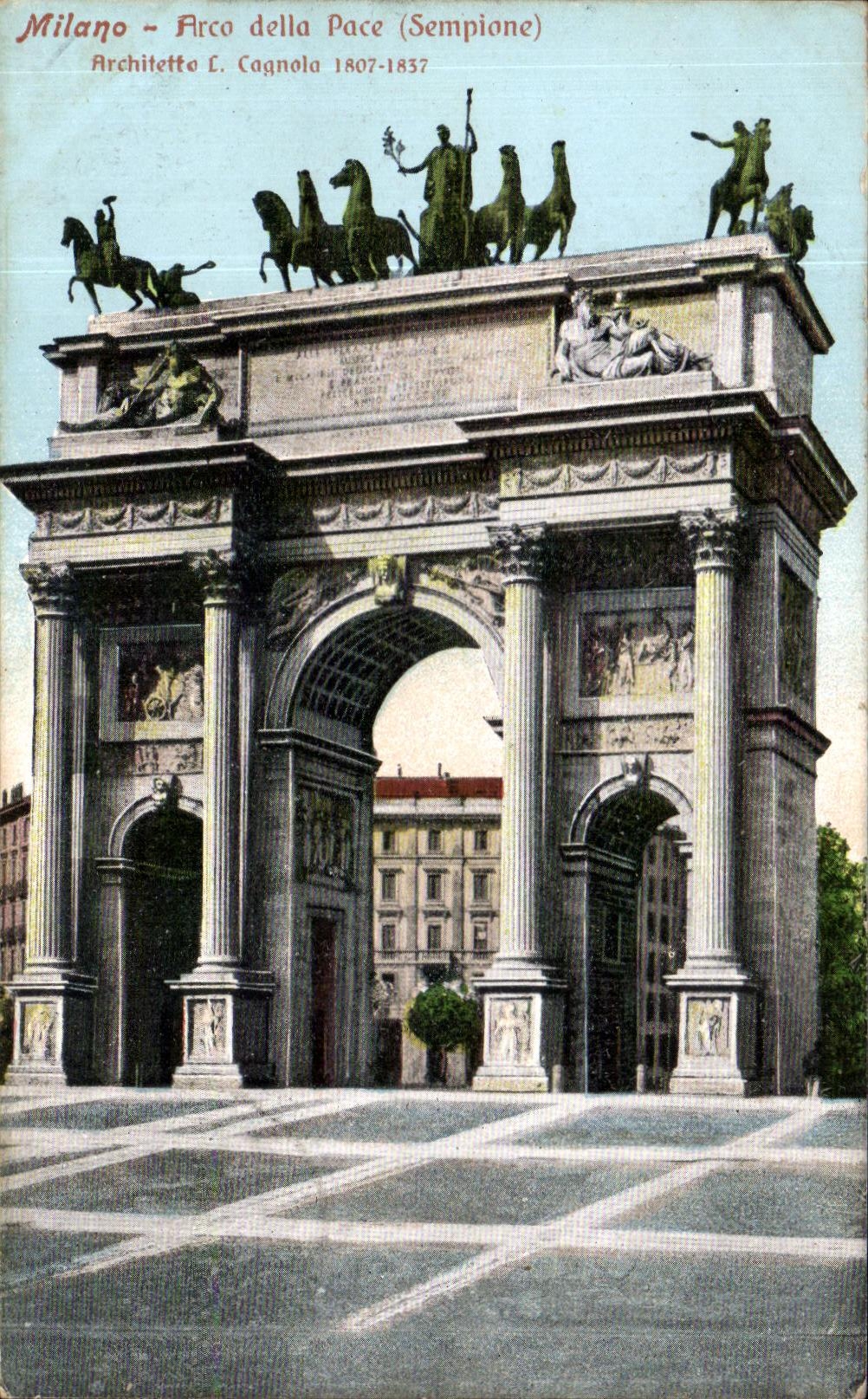 CPA Milano Arco della Pace Sempione 