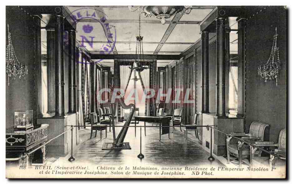 CPA Rueil Chateau de la Malmaison ancienne Residence de l'Empereur Napoleon 1er et de l'imperatrice Josephine Musique