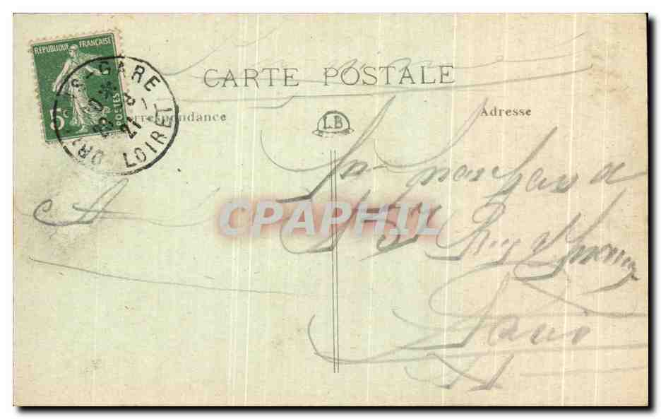 CPA Orleans Jeanne d'Arc par Foyatier Place du Martroi — Verso