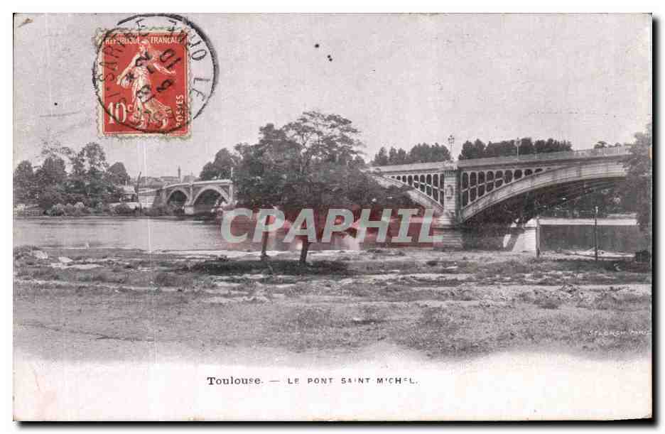 CPA Toulouse Le Pont Saint Michel