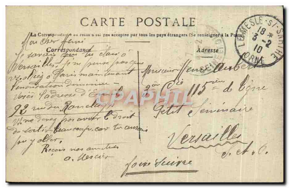 CPA Toulouse Le Pont Saint Michel — Verso