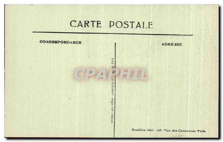 Senlis — Guerre Septembre 1914 — Rue de la République et rue du Temple — Deux personnes trouvées asphyxiées dans les caves — Verso