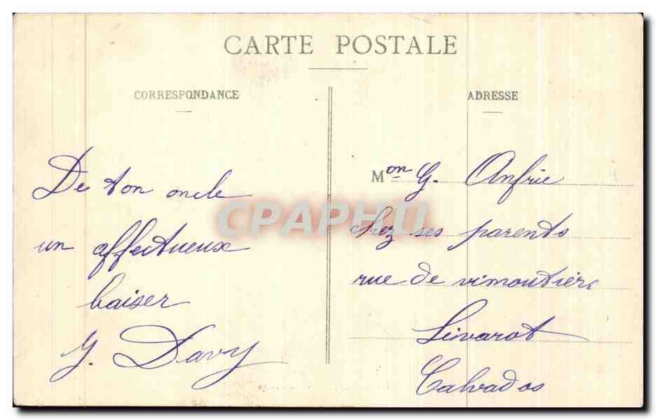 CPA Les pyrenees Lourdes La Grotte — Verso