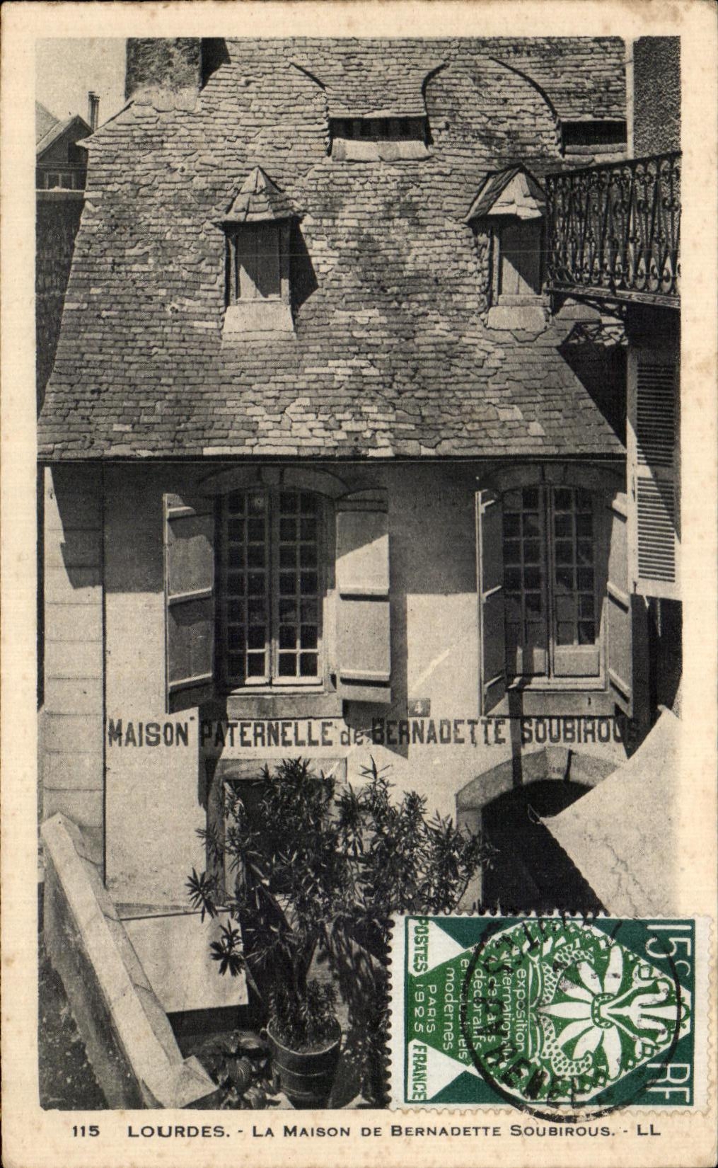 CPA Lourdes La Maison De Bernadette Soubirous