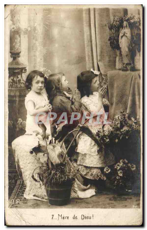 CPA Fantaisie Enfants Mere de Dieu