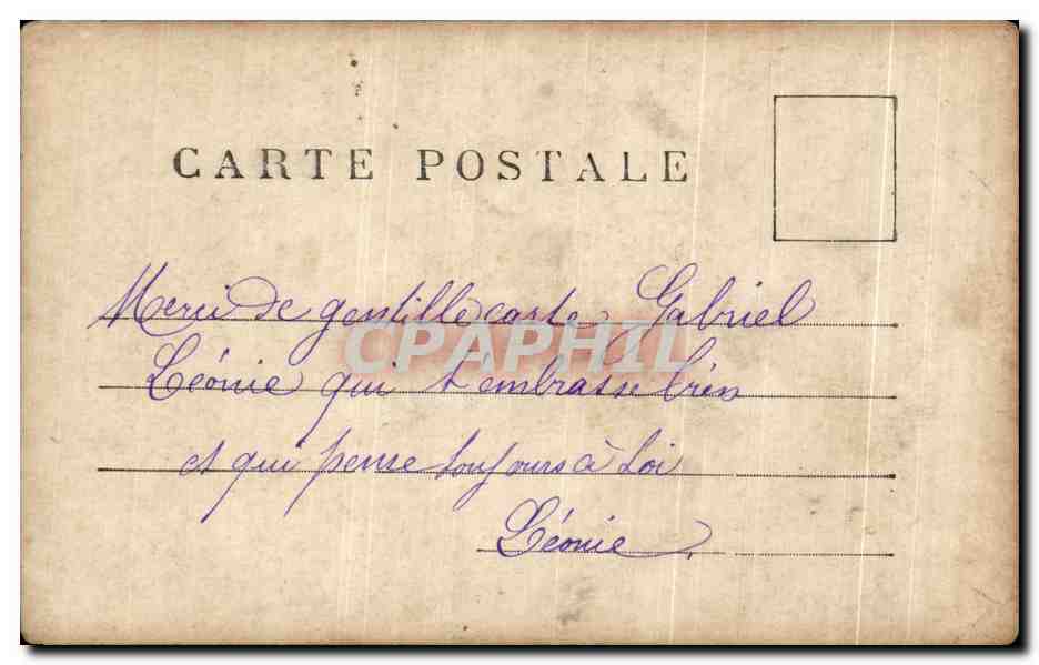 CPA Fantaisie Enfants Mere de Dieu — Rückseite