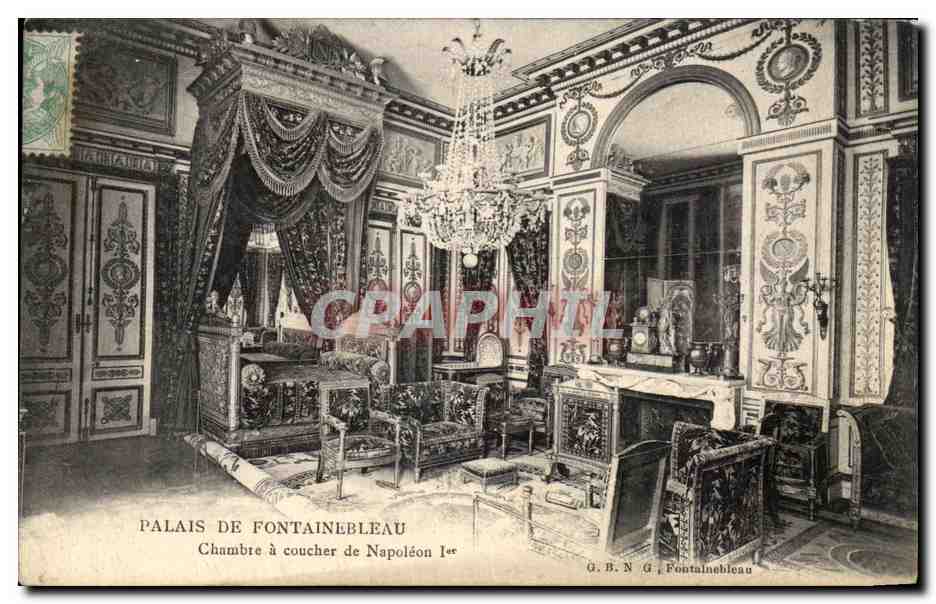 Palais de Fontainebleau — Chambre à coucher de Napoléon Ier — G.B.N.G. Fontainebleau