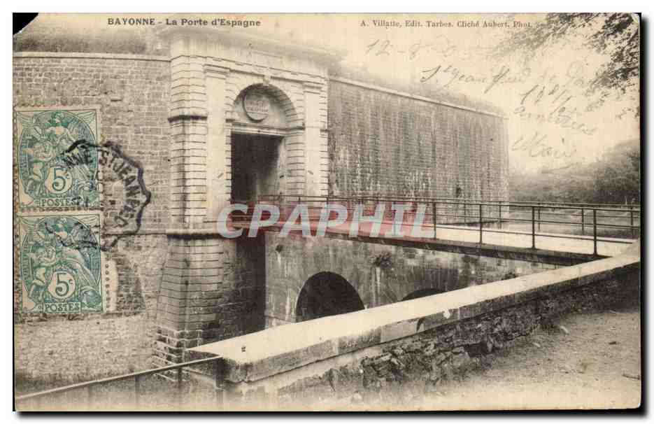 CPA Bayonne La Porte d'Espagne