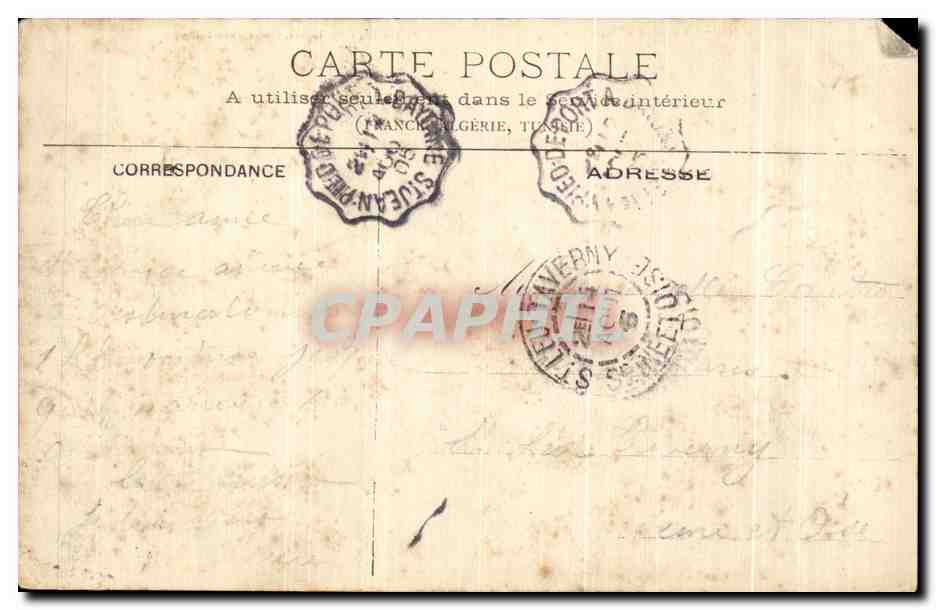 CPA Bayonne La Porte d'Espagne — Verso