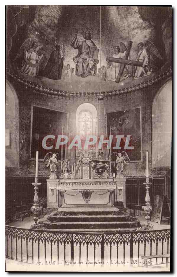 CPA Luz Eglise des Templiers L'Autel