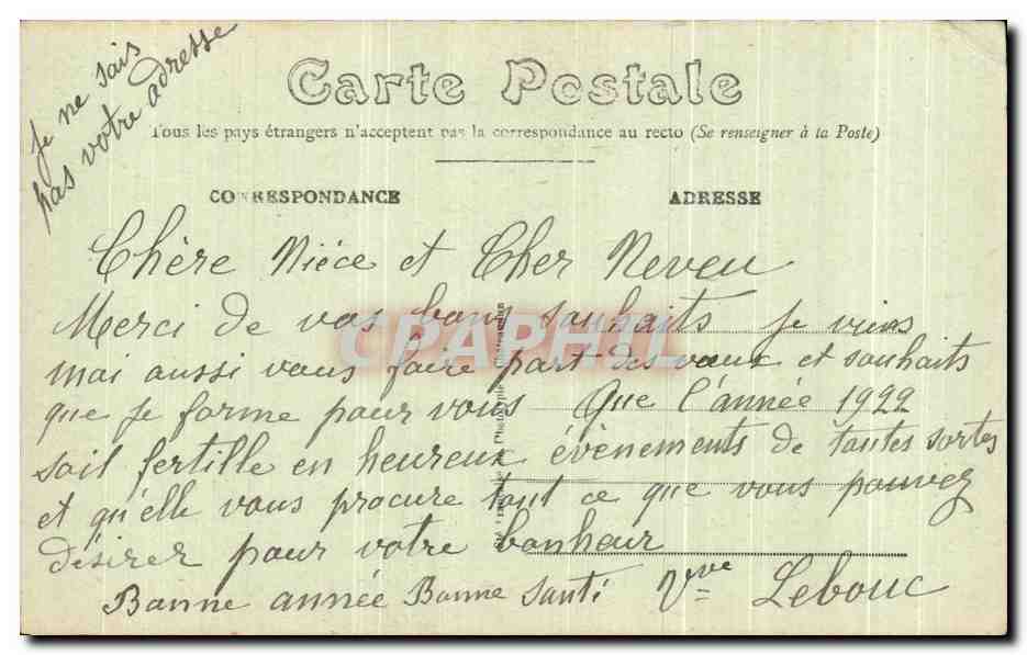 CPA La Chapelle Montligeon Oeuvre Expiatoire Abside de la Nouveile Eglise — Rückseite