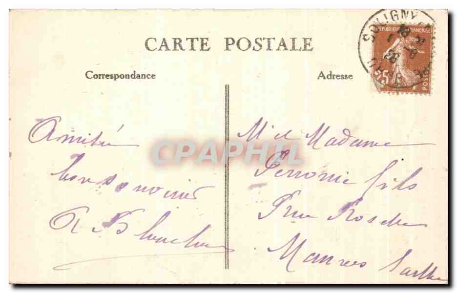 CPA Abbaye de La Grande Trappe Le Maire Autel  — Rückseite
