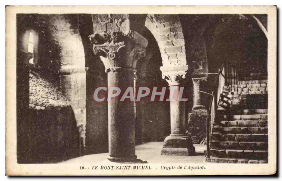 Le Mont-Saint-Michel — Crypte de l'Aquilon — Édition E. Lecottelely, Granville