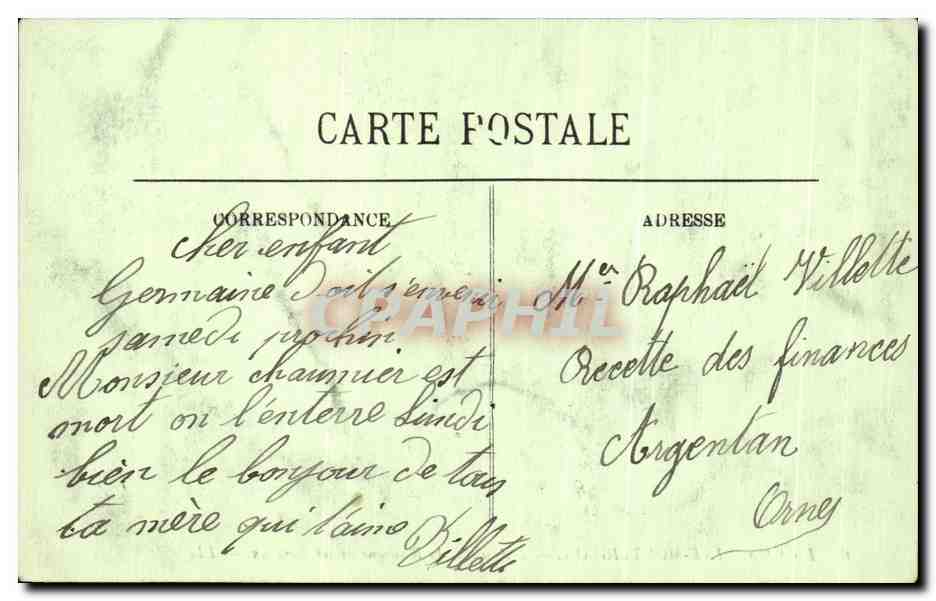 CPA La Chapelle Montligeon L'Abside de la Basilique et les Bureaux — Rückseite