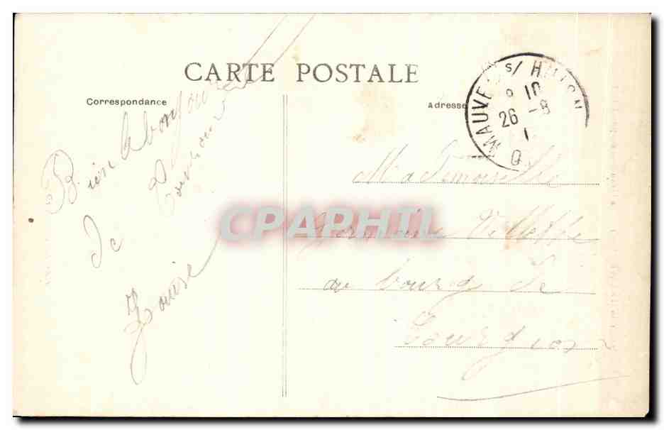CPA Soligny la Trappe La Grand Trappe L'Eglise — Rückseite