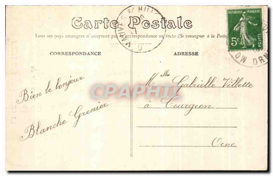 CPA Souvenir de La Chapelle Montligeon — Rückseite
