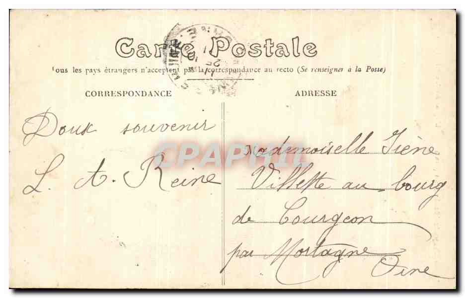 CPA La Chapelle Montligeon L'Eglise des Ames delaissees — Rückseite
