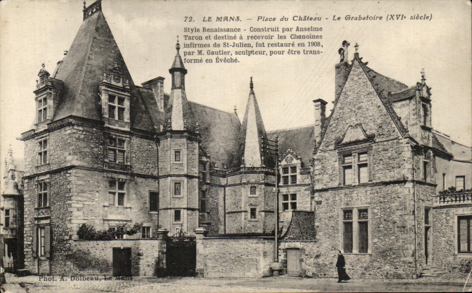 CPA Le Mans Place du Chateau Le Grabatoire 