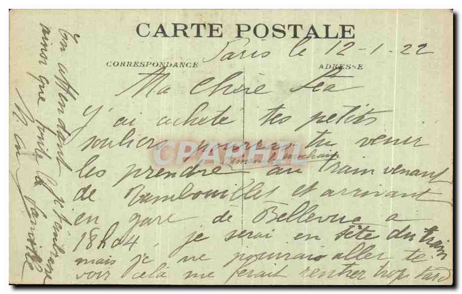 CPA Le Mans Place du Chateau Le Grabatoire  — Rückseite