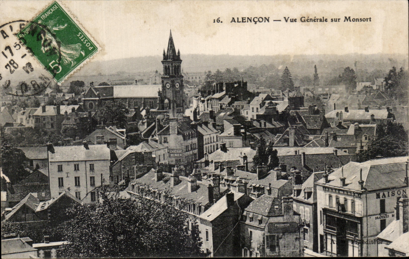 CPA Alencon Vue Generale sur Monsort