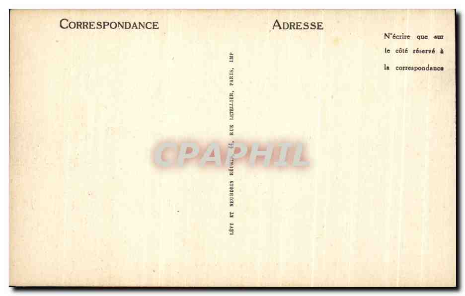 CPA Chantilly Le Grand Parterre de Lenotre — Verso
