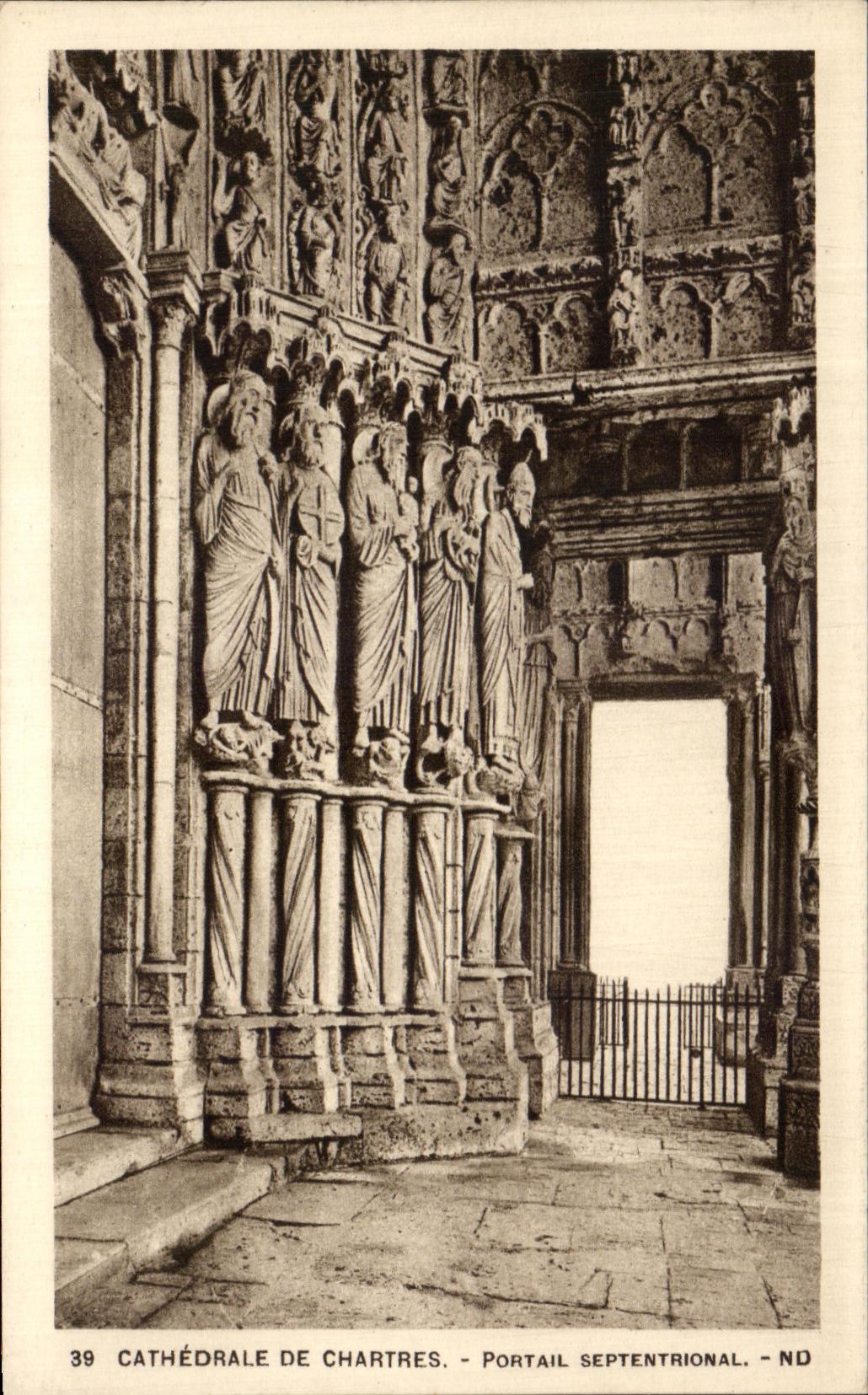 CPA Cathedrale De Chartres Portail Septentrional