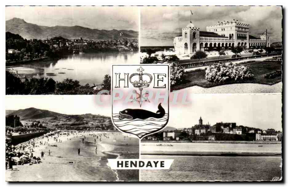 Hendaye — Vue générale, Casino, Plage — Réal-Photo, Paris