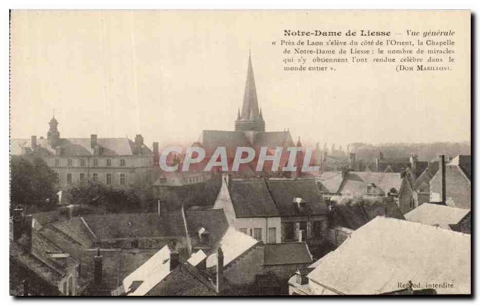 Notre-Dame de Liesse — Vue générale — Phototypie J. Bémainé, Reims