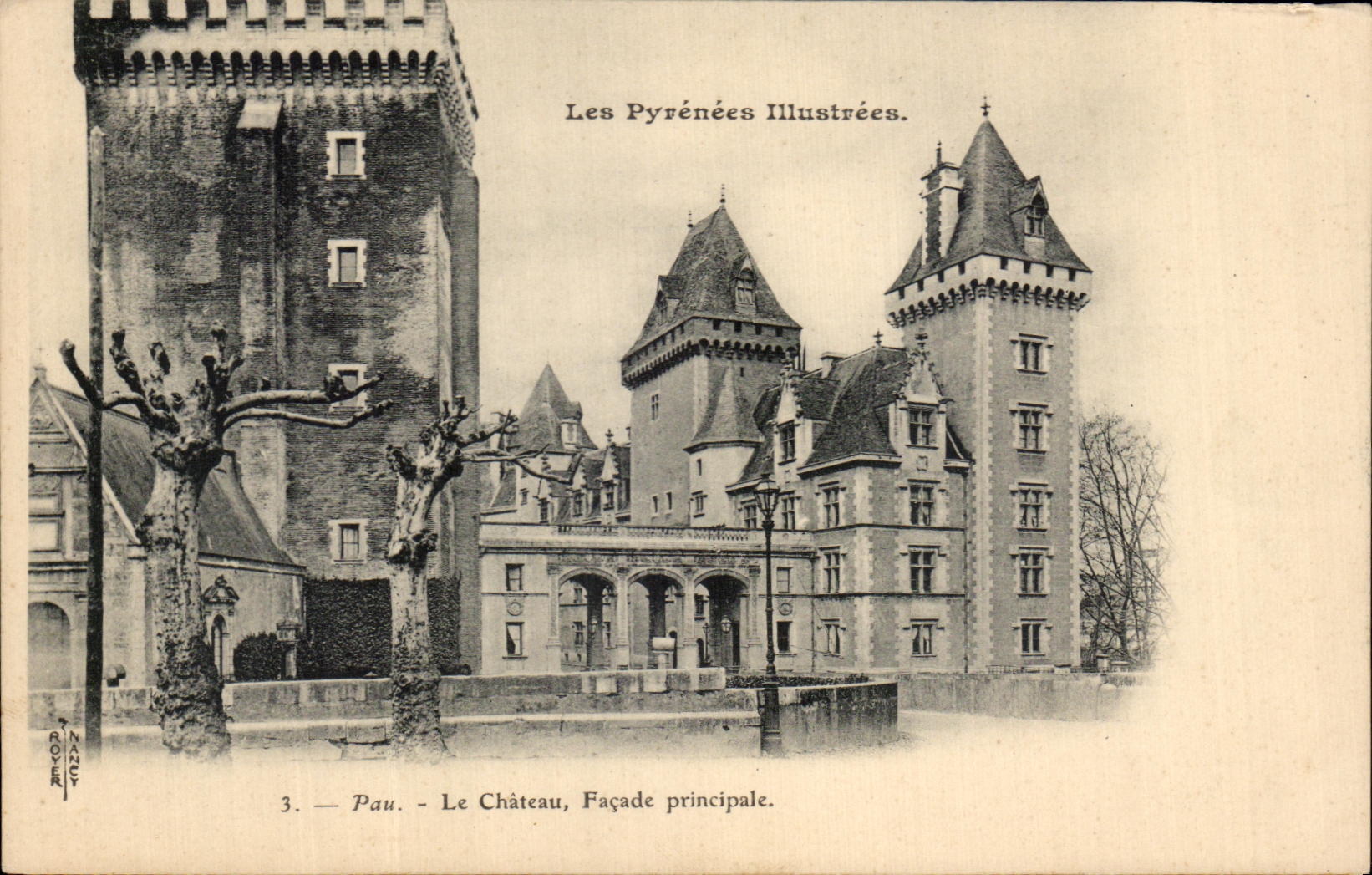 Pau — Le Château, Façade principale — Les Pyrénées Illustrées, n°3