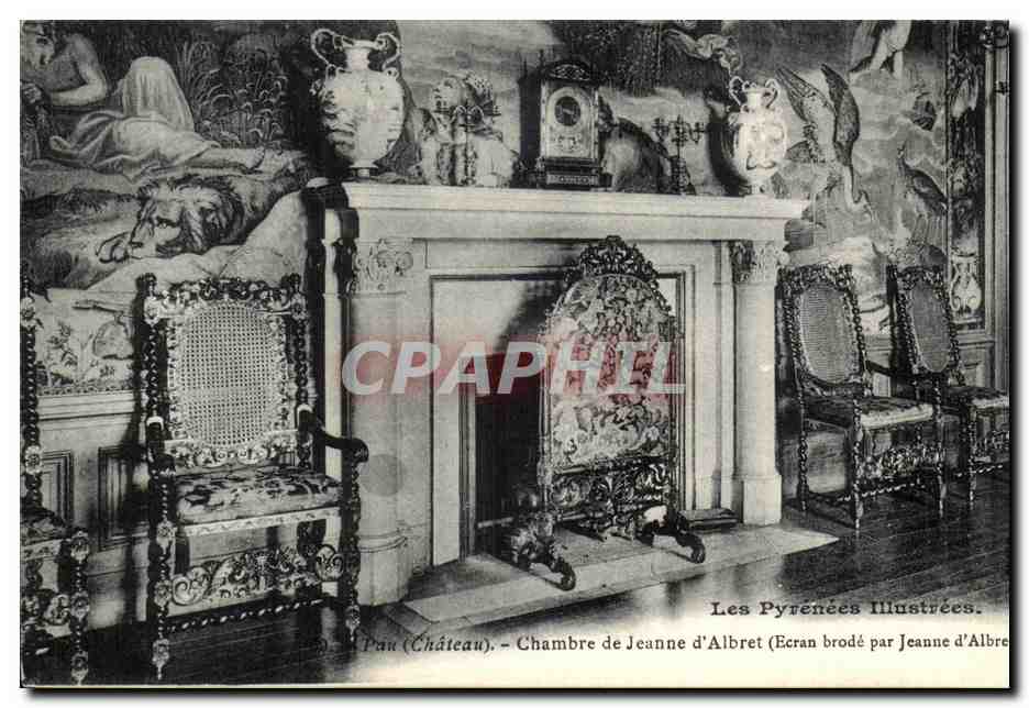 Pau (Schloss) — Zimmer von Jeanne d'Albret (Gewebe von Jeanne d'Albret) — Die illustrierten Pyrenäen