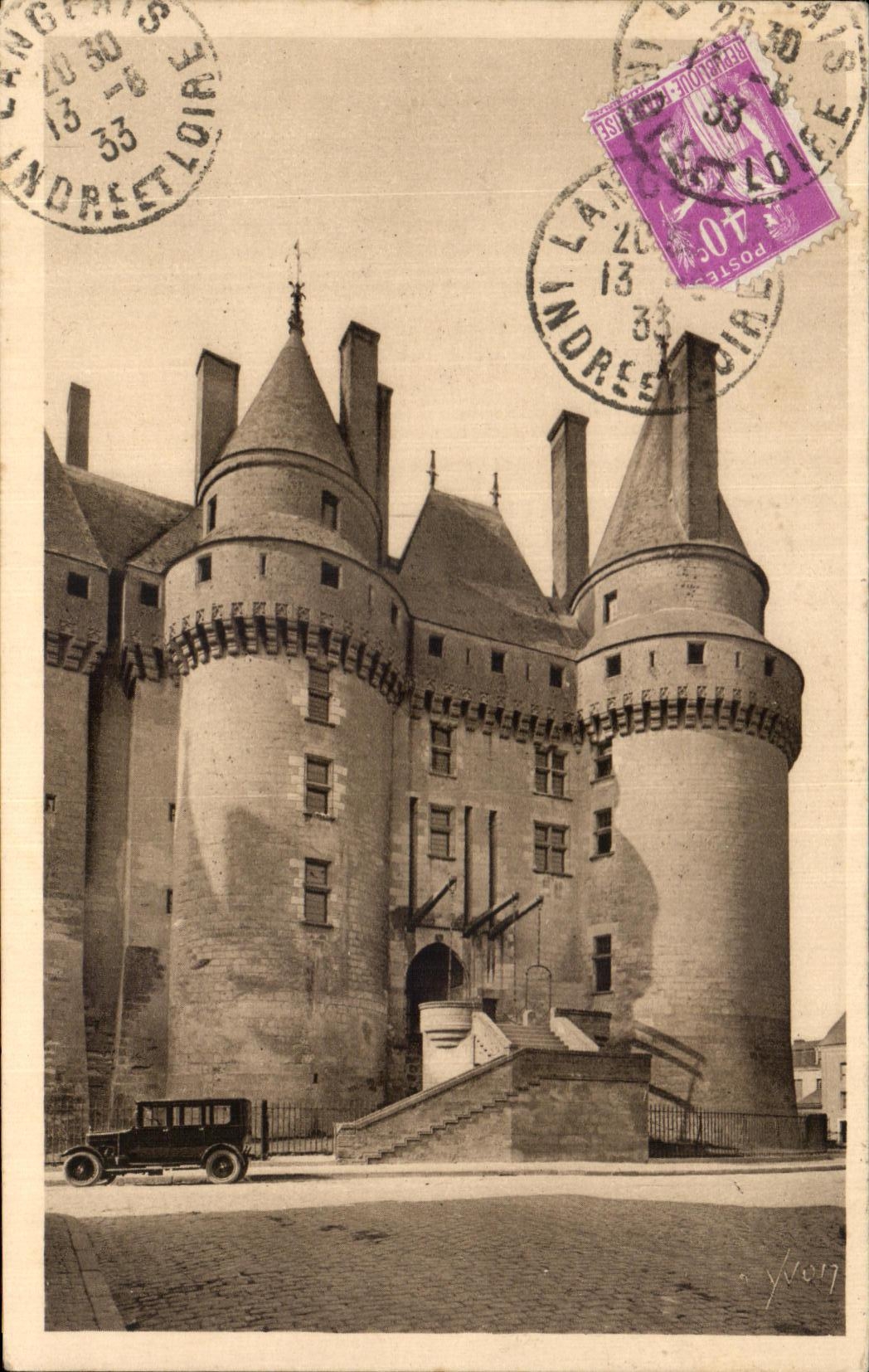 CPA La Douce France Dhateaux De La Loire Chateau de Langeais