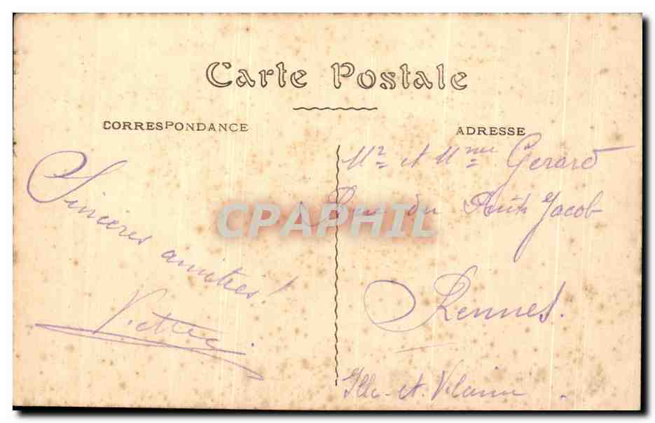 CPA Paris Le Trocadero — Rückseite
