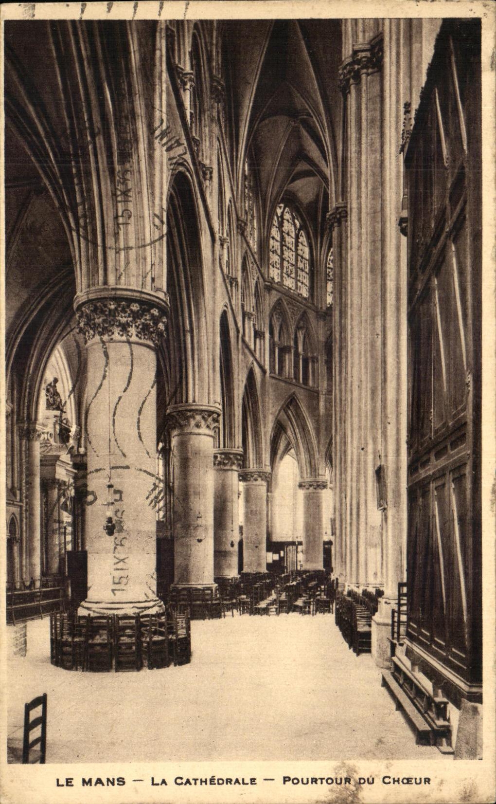 CPA Le Mans La Cathedrale Pourtour du Choeur