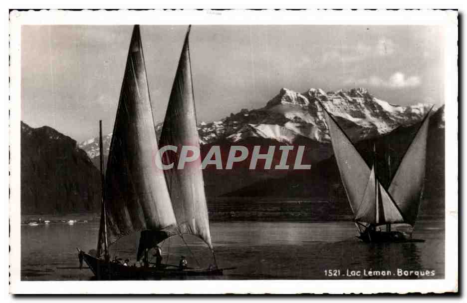 CPA Lac Leman Barques Bateaux Suisse