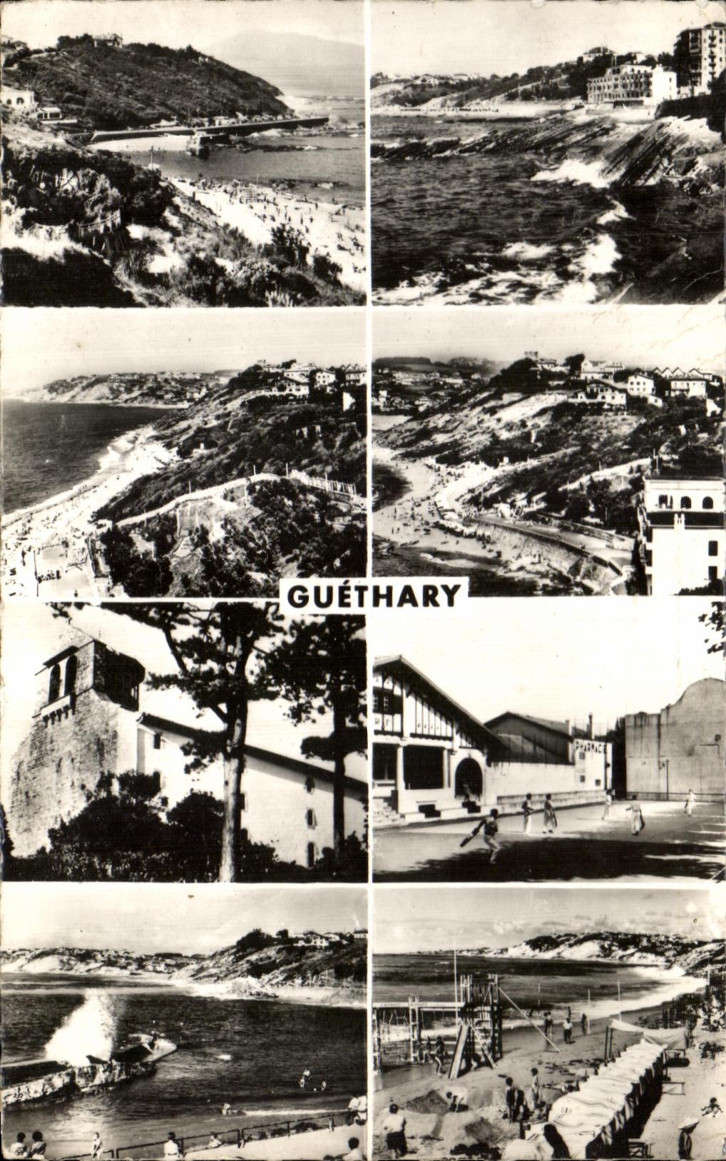 CPA Guethary La Plage Le Casino La Fronton L'Eglise