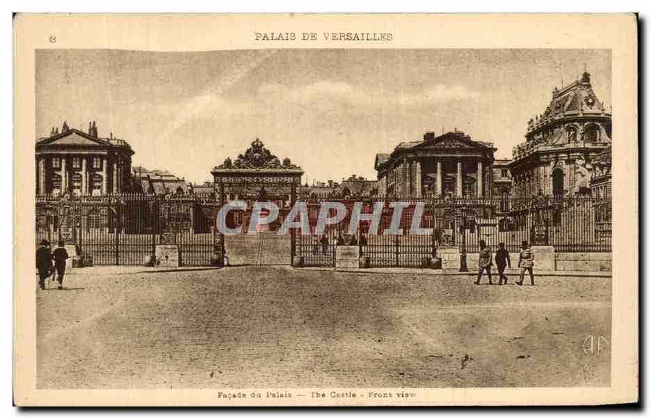 CPA Palais De Versailles Facade du palais