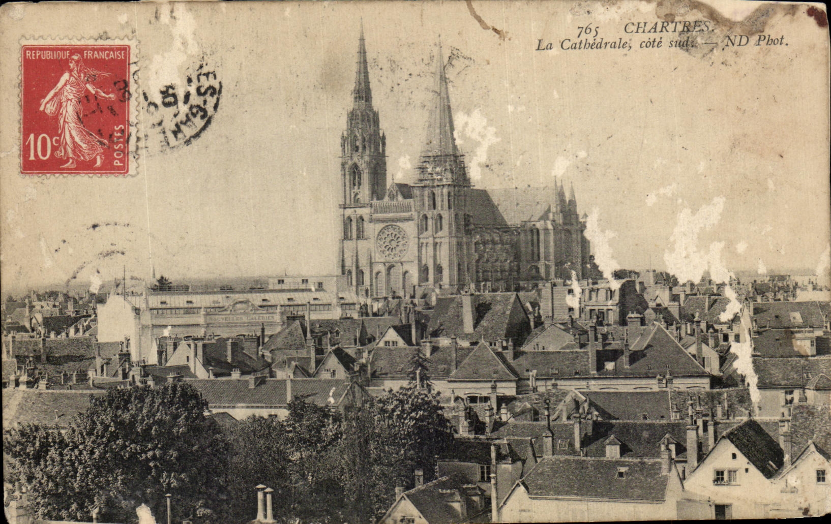 CPA Chartres La Cathedrale Cote Sud