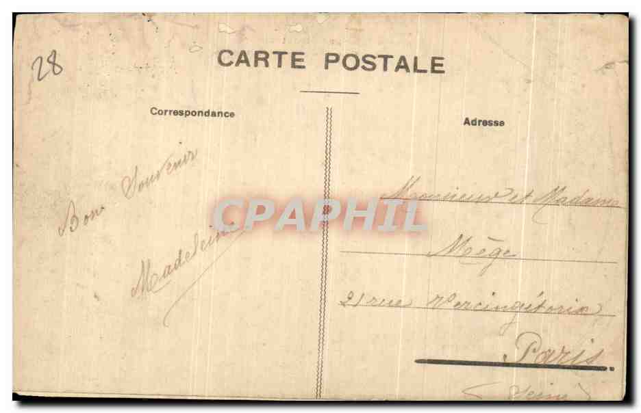 CPA Chartres La Cathedrale Cote Sud — Verso