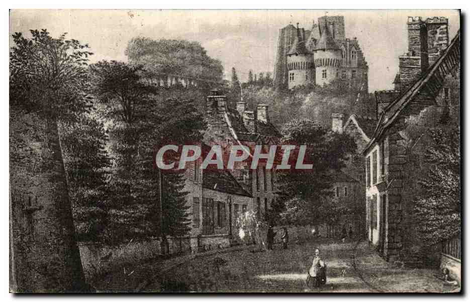 Nogent-le-Rotrou — Le Château de Saint-Jean et la Rue Gouverneur vers 1850 — Cn. Chaudfroy, Nogent-le-Rotrou (E.-et-L.)