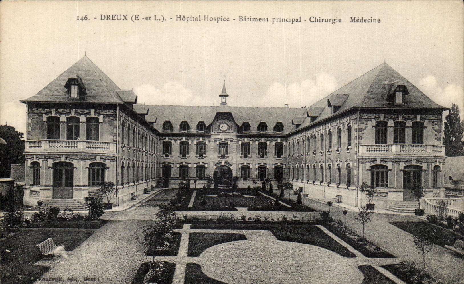 Dreux (E-et-L.) - Hôpital-Hospice - Bâtiment principal - Chirurgie Médecine