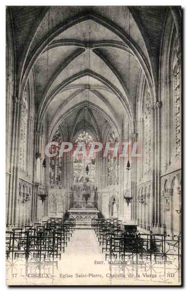 Lisieux — Église Saint-Pierre, Chapelle de la Vierge — Édit. Maurice Duvex