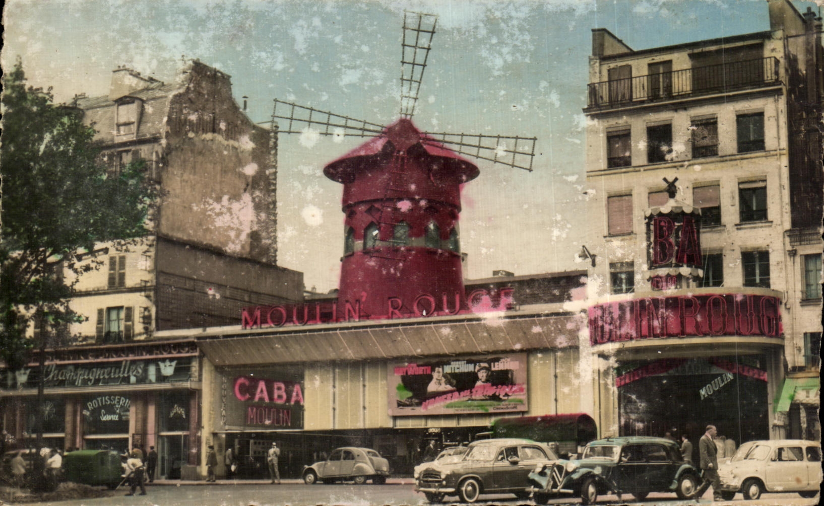 CPA Paris Le moulin Rouge Place Blanche