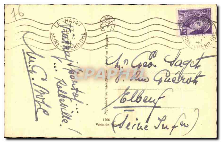 Les Pommiers — Rolleville (S.-Inf.) — BOSC CUIRS — Rückseite