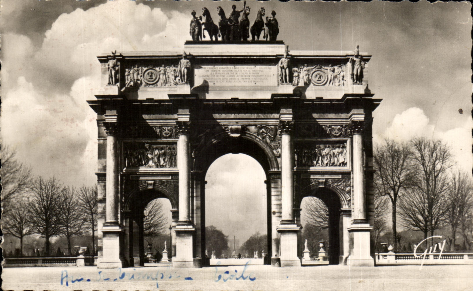 CPA Paris Arc de triomphe du Carrousel 