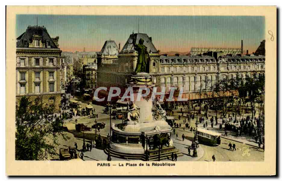 CPA Paris La Place de la Republique