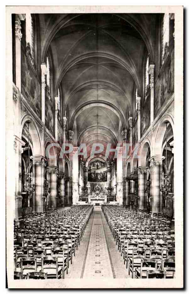 CPA Eglise Notre Dame Des Champs Paris Grande Nef