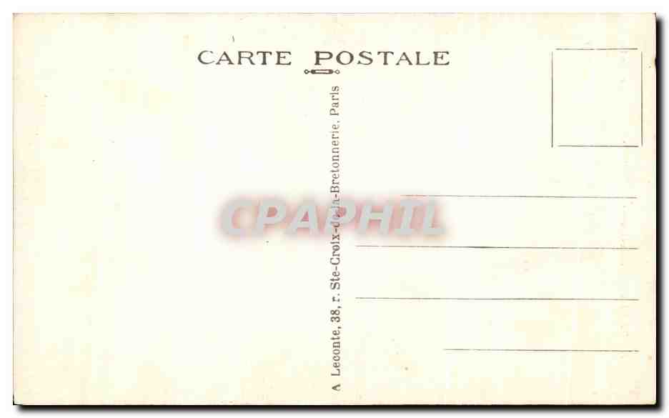 CPA Paris Notre Dame  — Verso