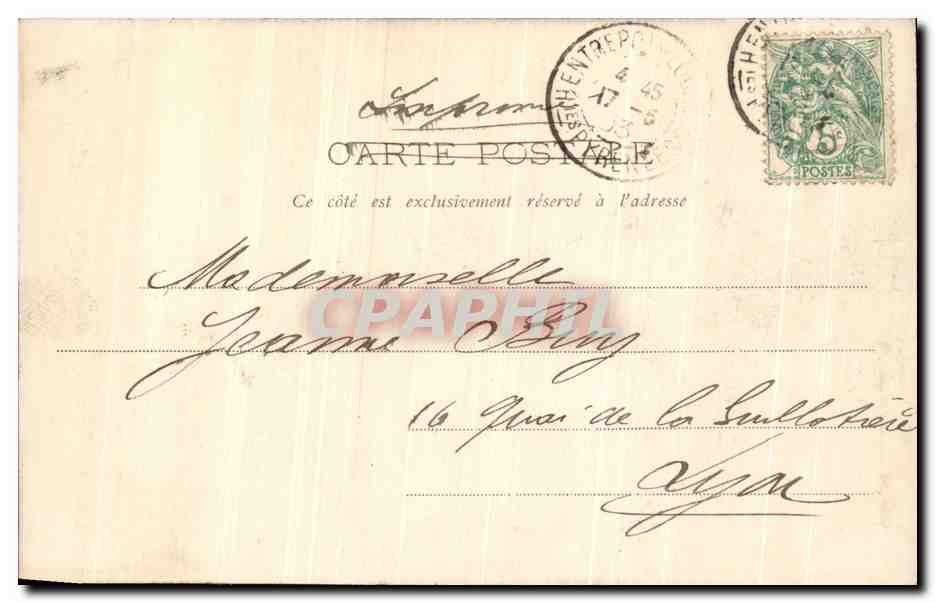 CPA Lourdes Grotte et Basilique — Verso